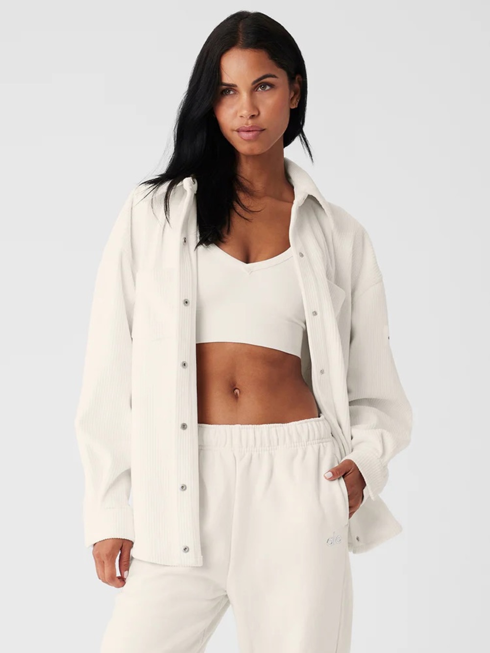 ALO Ribbed Velour Mountain Side Shacket